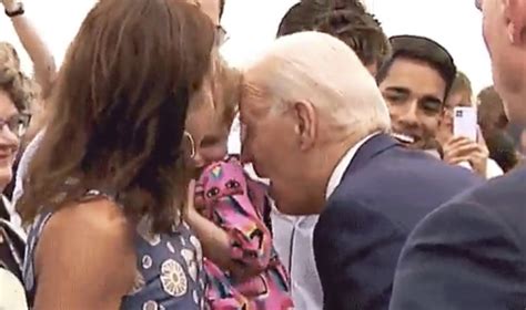 biden nibbles baby|'The Five': Biden nibbles on frightened young girl .